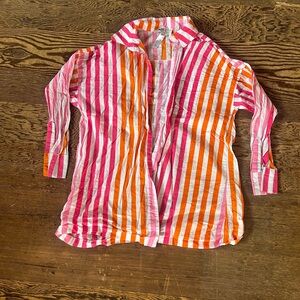 Beach Riot Striped Button Down Shirt